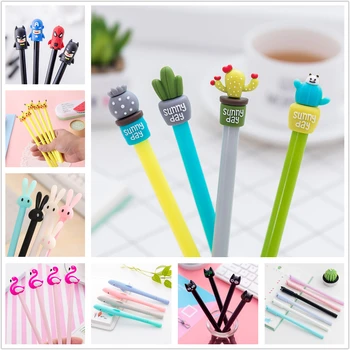 

Kawaii Plastic Ink Korean cute Creative Gel Pen cactus Neutral Pens For School Writing Office Supplies Pen Cute Stationery