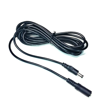 

5.5mmx2.1mm Power cable Accessory Replacement 12V Cord Adapter Male to Female 10ft Practical Portable