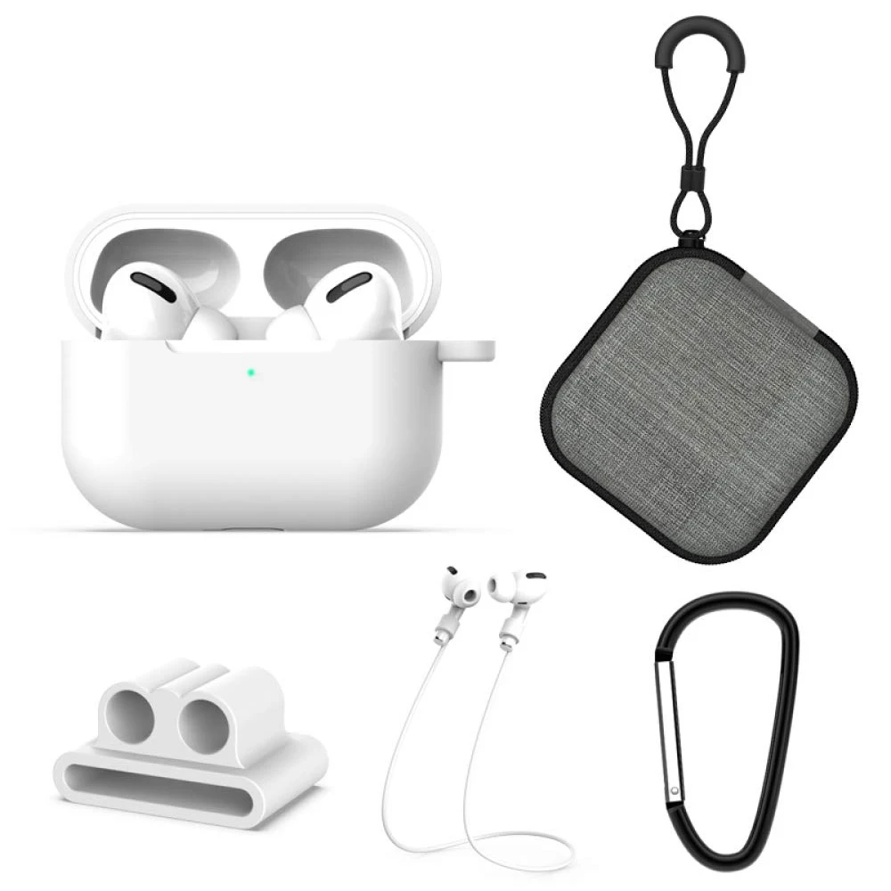Мягкий силиконовый чехол для Airpods pro защитный Apple 3 TWS Bluetooth наушников защитные