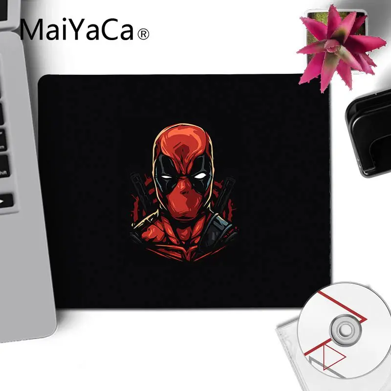MaiYaCa Boy Gift Pad Deadpool Computer Gaming Mousemats Gamer Speed Mice Retail Small Rubber Mousepad - Цвет: No LockEdge 20x25cm