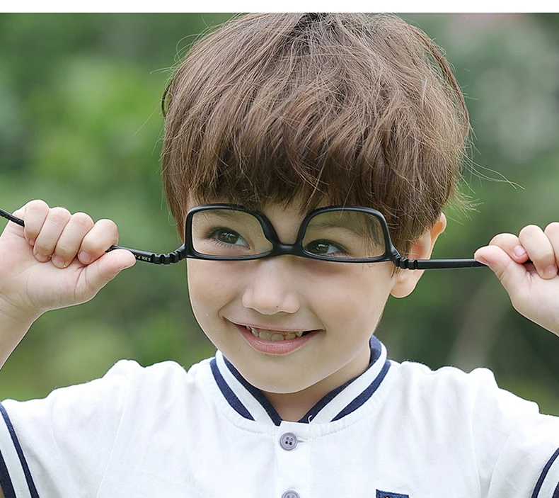 Kilig, детские очки, гибкая оправа TR90, силикагель, очки с ремешком, близорукость, оптические очки, оправа для очков K306