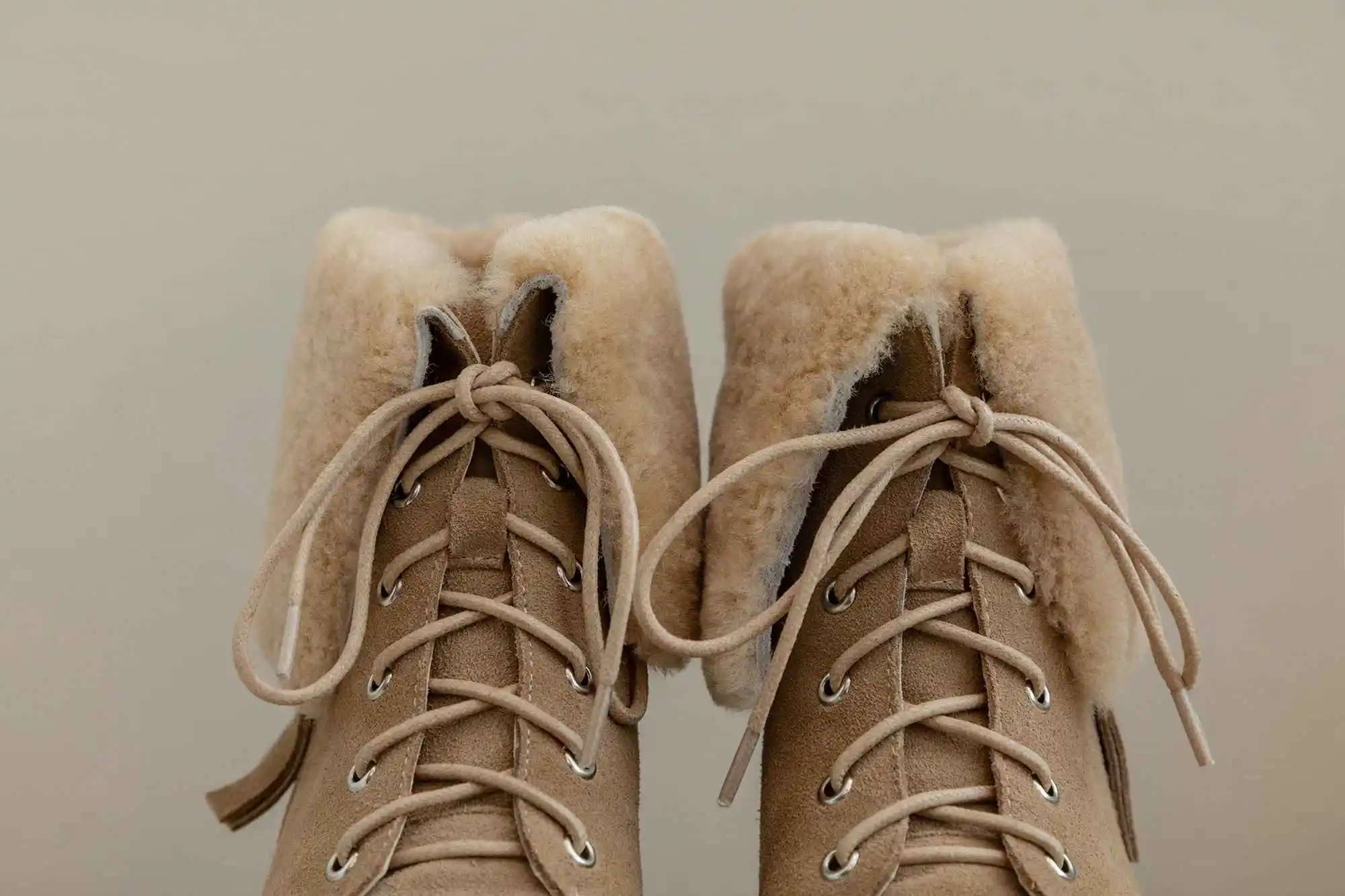 Krazing pot/зимние ботинки «Челси» из коровьей замши, овечьего меха, с круглым носком, на шнуровке, на толстом низком каблуке, шикарный дизайн, теплые ботинки в западном стиле, leep L1f1