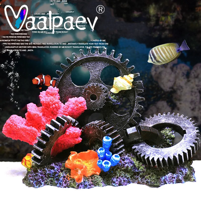 Снаряжение коралловый риф аквариум морской океан дерево прятки каменная скала