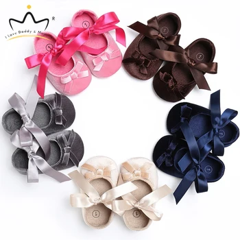

Soft Velvet Bowknot Newborn Infant Toddler Baby Shoes Girls Summer New Cotton Non-slip Princess Baby Girl Shoes First Walkers