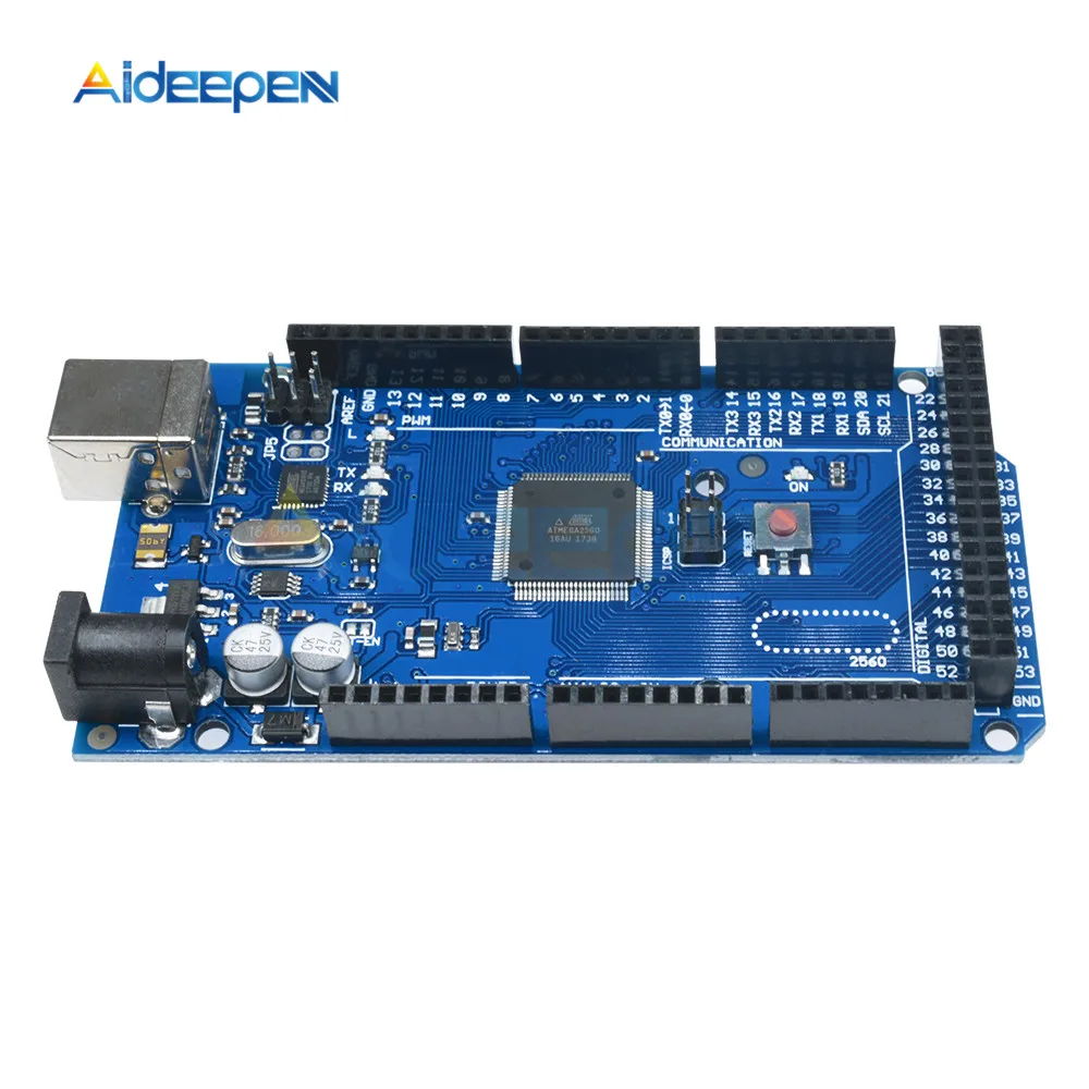MEGA2560 R3 плата управления ATMEGA2560-16AU ATMEGA16U2 5 в 16 МГц модуль для Arduino с usb-кабелем