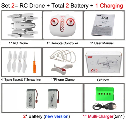 new version Syma Z3 Smart Foldable FPV RC Quadcopter Optical Flow Drone with HD Wifi Camera Real-time Altitude Hold Flow Hover remote control helicopter price RC Helicopters