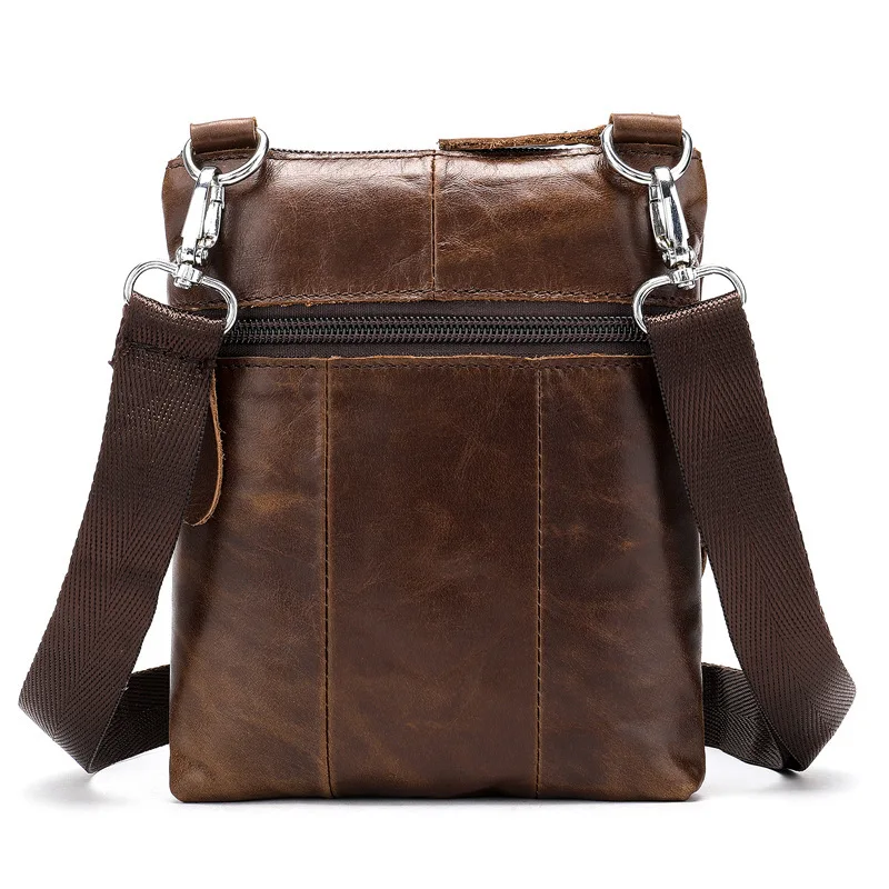 Новая мужская сумка-мессенджер из натуральной кожи винтажная мужская кожаная сумка на плечо Маленькая роскошная сумка через плечо для мужчин s мужская кожаная сумка