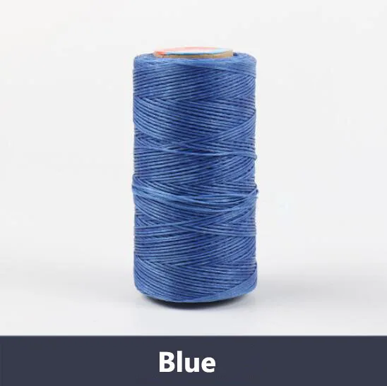 Blue 0,8 мм, 260 метров/рулон, обтекаемый вощеный хлопковый шнур, нить для изготовления ювелирных изделий, бисер, Проволочная веревка для браслета/ожерелья, фурнитура - Цвет: Blue