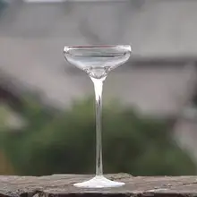 2 sztuk partia Martini koktajl czara szampana czara kryształ bezołowiowe szklane kieliszki do szampana kieliszek do wina koktajl tanie i dobre opinie DaQiZhou CN (pochodzenie) Ekologiczne