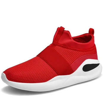 

2019 Fashion Men Sneakers Mesh Upper Slip On Men's Sports Shoes Lightweight Casual Man Running Shoes
