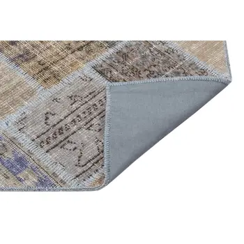 

Handmade Gray Vintage Overdyed Patchwork Area Rug 122x183 Cm-4'0''X6'0''