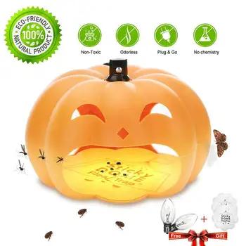 

USB Flea Killer Lamp Pumpkin Shaped Flea Killer Lamp Home Use Photocatalyst Mosquito Killer USB Anti Mosquito Light With US Plug