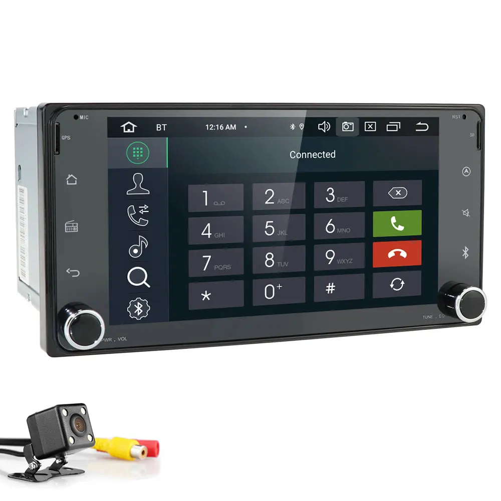 Dsp ips octacore 4+ 64 2din android универсальное радио автоаудио Автомобильный мультимедийный плеер для Toyota Terios Hilux Vios 4runner Fortuner - Цвет: Camera4