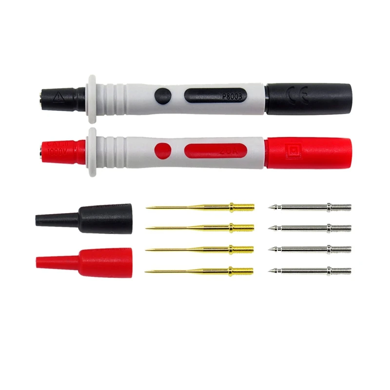 P1300F Replaceable Multimeter Probe Test Hook&Test Lead Kits 4Mm Banana Plug Alligator Clip Test Stick