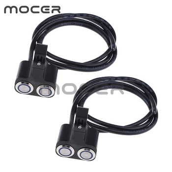 

2pcsMotorcycle Handlebar Headlight ON/OFF Switch with Indicator Universal fit for 25mm/1 inch Diameter Handlebars
