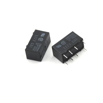 

5Pcs/lot G5V-2 DC 12V 2A DPDT 8Pin PCB Mount Low-cost Signal Relay Black Color