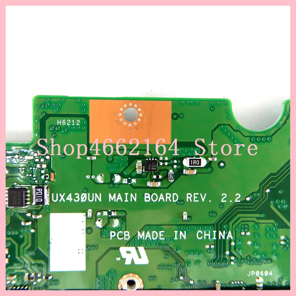 UX430UNR I5-8250 CPU MX150/2G Mainboard For Asus UX430 UX430U UX430UN UX430UNR Laptop motherboard UX430UNR Motherboard Test