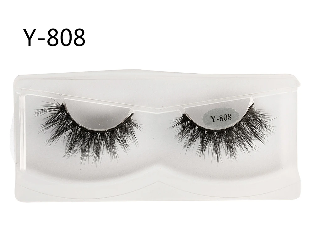 Yelix New Fashion Human False Eyelashes Strip 30 Pairs 3D-8D Mink Fur Lashes Make up Natural Fake Wispy Eyelash Beauty Tools