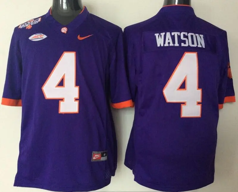 Многоцветный Clemson Tigers, Stitiched, DeShaun Watson, Sammy Watkins, Wayne Gallman II, Artavis Scott Ben Boulware для мужской Джерси - Цвет: Многоцветный