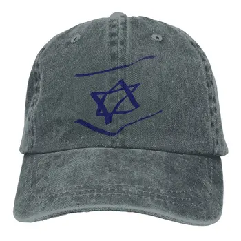 

Abstract Israel Flag Denim Hat Adjustable Unisex Funny Baseball Cap