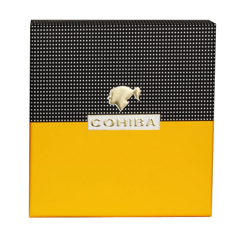 COHIBA зажигалка резак набор ветрозащитные карманные зажигалки для сигар 4 фонарь струйная Зажигалка металлический резак для сигар Острый Стальной резак для сигар