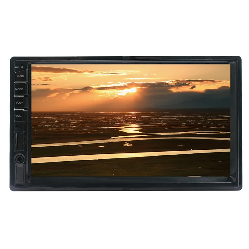 2 Din Автомобильный мультимедиа автомобильный радиоприемник проигрыватель Bluetooth Mirrorlink HD пресс радио Mp5 плеер Usb AUX стерео усилитель 7082