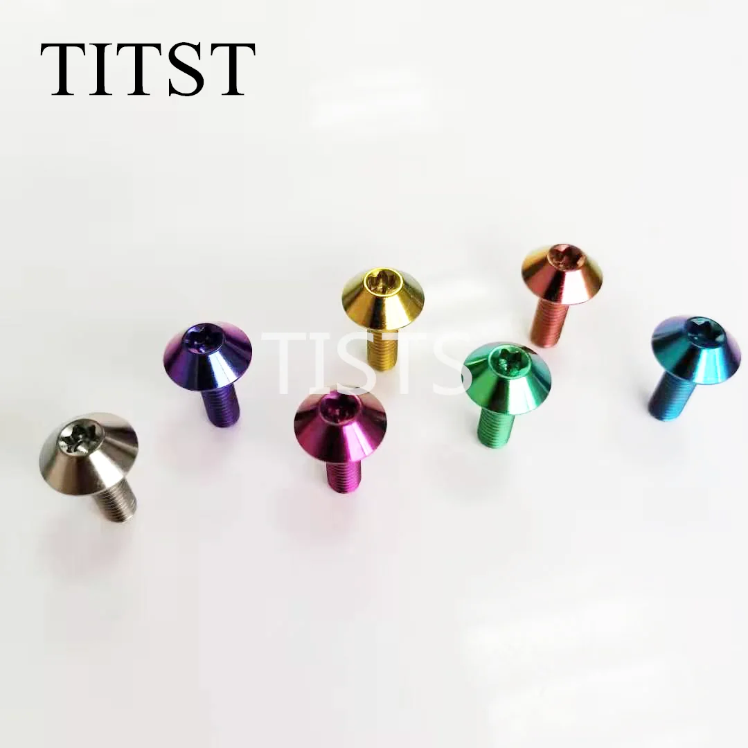 

TITST M6*10/15/20/25mm Torx Head Titanium Bolts For Motorcycle (One Lot =2 pcs)