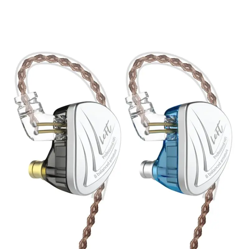 

Hot Top KZ AS16 Headphones Balanced Armature Ultra HD Noise Reduction HiFi Headset Call Microphone Headset