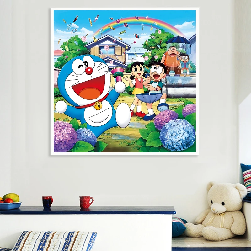 Cartoon cat Cross Stitch Kits 11CT Printed Pattern DIY Decoration for Home Cat Cross-Stitching Children's room Home Wall Decor