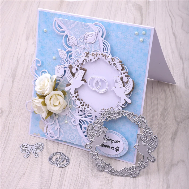 Lace Frame Metal Cutting Dies Stencil Scrapbook Embossing Card Album Craft DIY