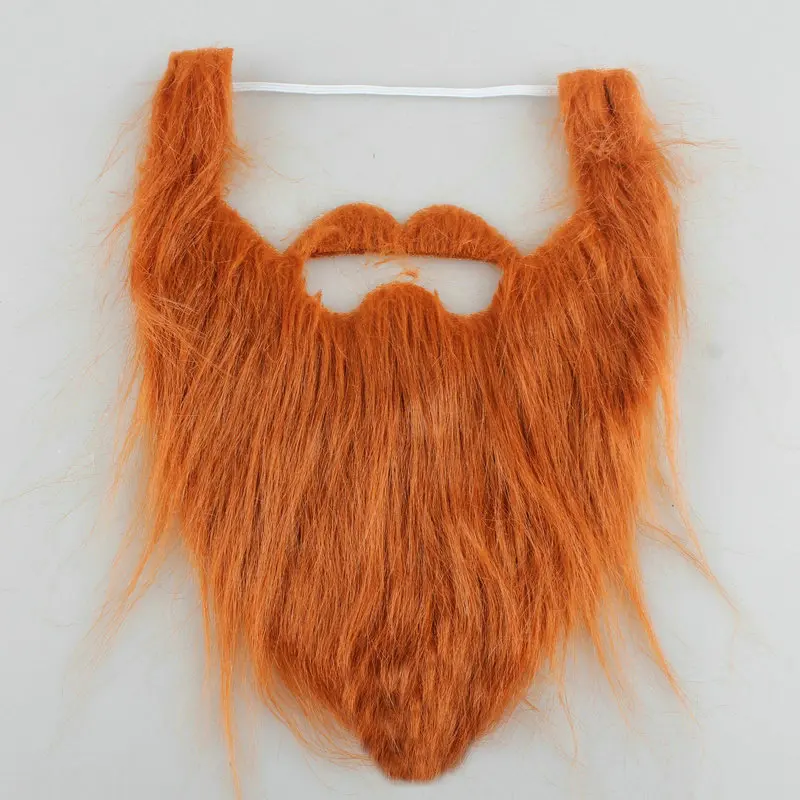 Halloween Makeup Ball Party Performance Figure Facial Part Dressing up Props Brown Collateral Gills Bearded COS Props