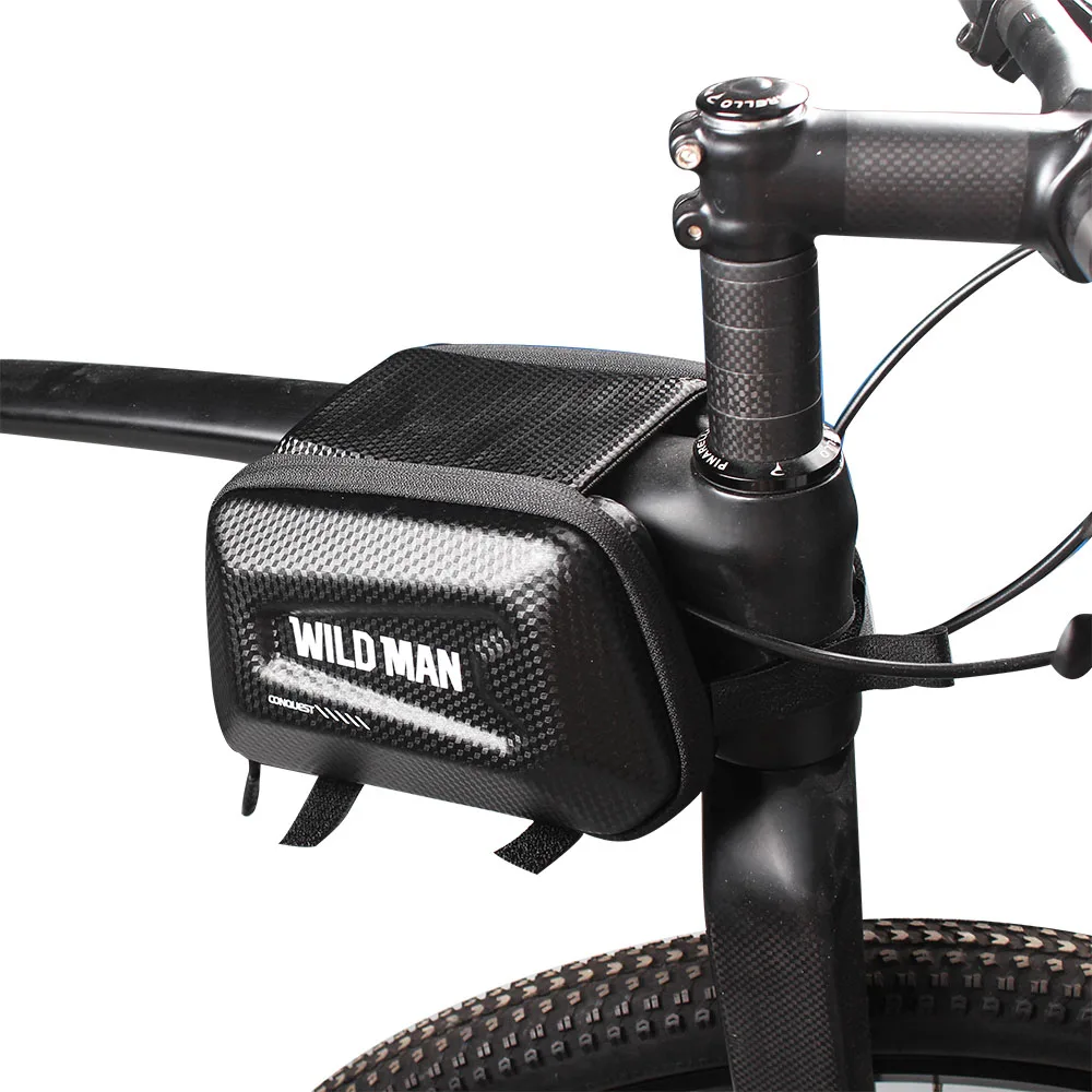 Discount BIKEIN Cycling Waterproof Cover & Zipper Bag Suitable For All Types Of Bikes Bicycle Top Tube Package MTB Black Storage Bags 6