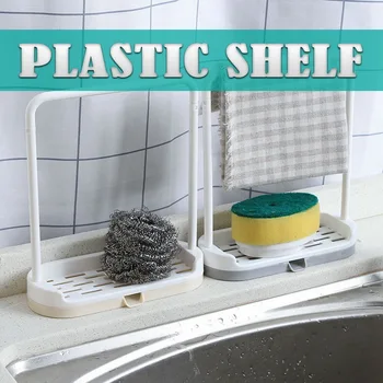 

Kitchen Dishcloth Holder For Towel Rag Hanger Sink Sponge Holder Rack Shelf For Kitchen Bathroom Dish Cloth Drain Organizer