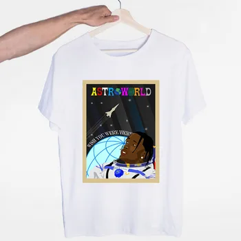 

Men's Astroworld Travis Scotts Hip Hop T-shirts Summer Fashion Print T Shirt Casual O-Neck Tshirt T-shirt Top Tees