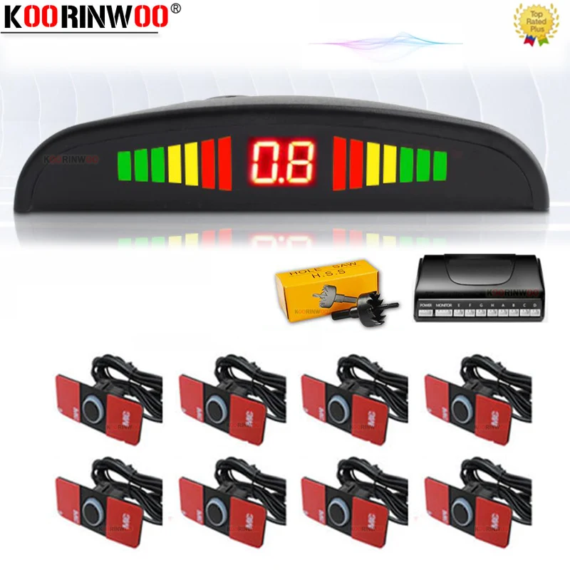 

Парктроник Koorinwoo, система с 8 датчиками и 4 передними и задними камерами