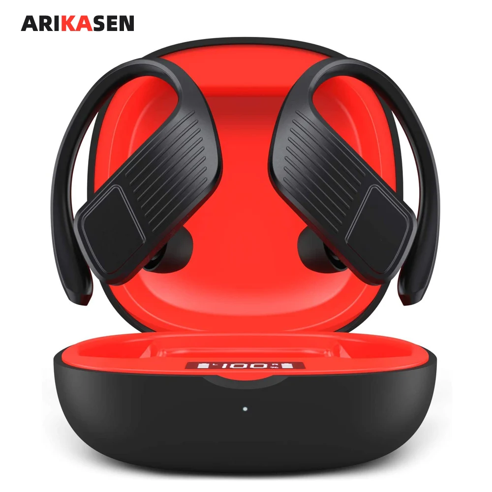 Arikasen наушники вкладыши TWS Bluetooth 40 часов бас True Беспроводной стерео спортивные
