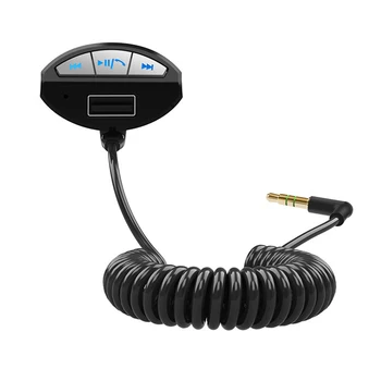 

Hot 3.5mm USB Charger Receiver Car AUX Stereo Music Handsfree Audio Adapter