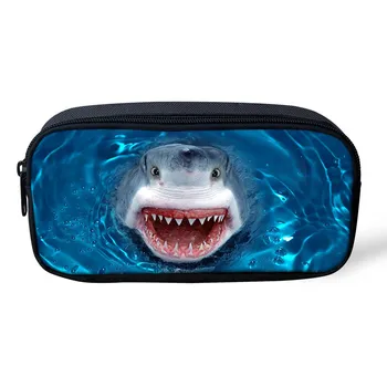 

HYCOOL Large Capacity Pencil Cases Fruit Ocean Sea Shark Shell Print Pen Box Student Kids Storage Pouch Stationery Supplies Bags