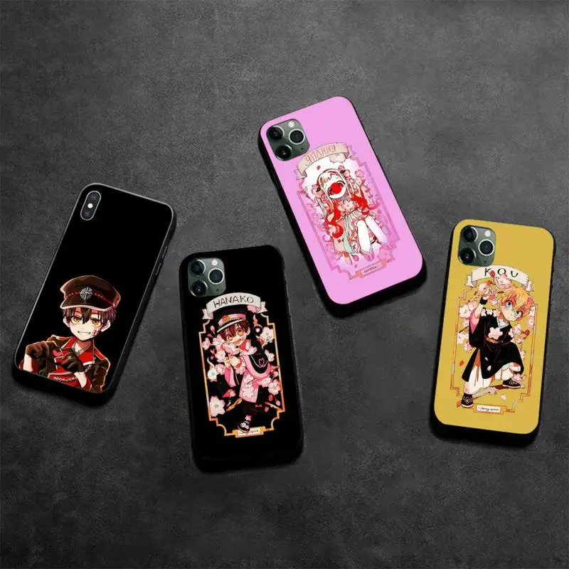 Мягкий черный чехол для телефона Dabieshu с унитазом Hanako Kun PC iPhone 11 pro XS MAX 8 7 6 6S Plus X 5S SE