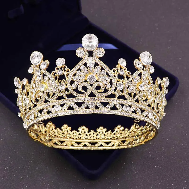 tiara redonda grande de acessório de joia para cabelo para homens para casamento