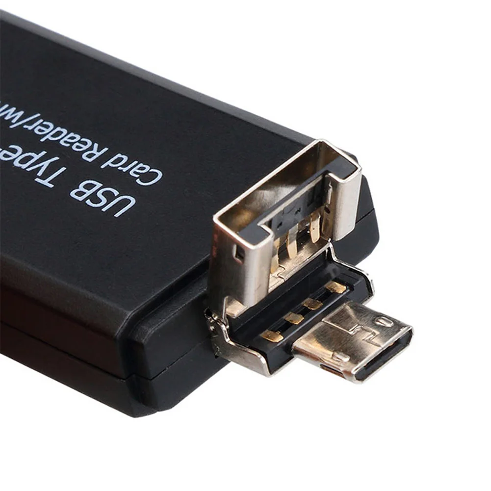 TF/для Android многофункциональный удлинитель ABS разъемы USB 2,0 3 в 1 OTG высокоскоростной компьютер кард-ридер Универсальный type-c
