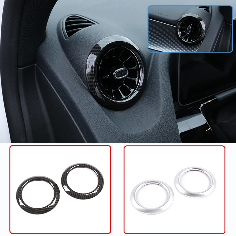 2 шт. ABS углеродное волокно боковое воздуховыпускное кольцо для Mercedes Benz B GLB класса