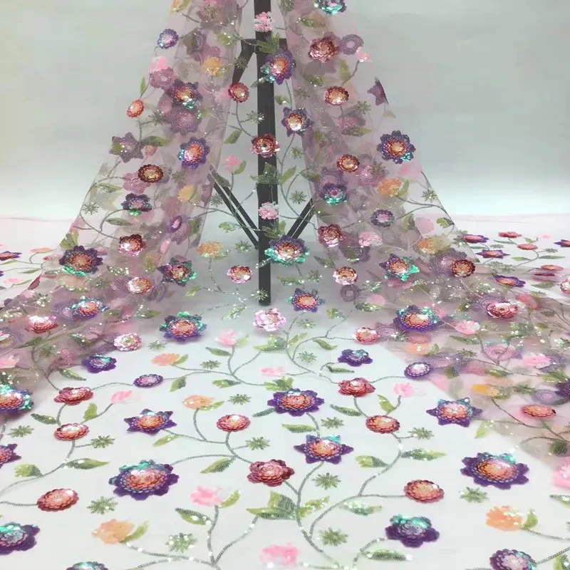 

Африканская французская кружевная ткань с Прорезной вышивкой Тюлевая кружевная ткань с блестками для нигерийских Свадебная вечеринка платье ML8709