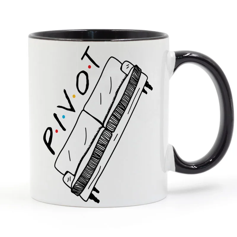 

Friends Pivot Couch Coffee Mug Ceramic Cup Gifts 11oz