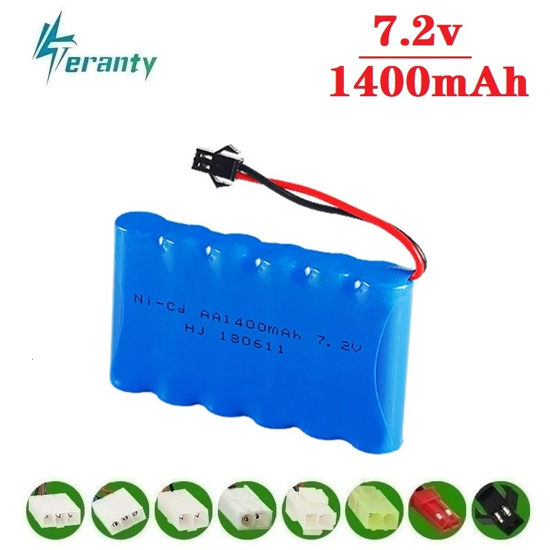 

( M Model ) 7.2v 1400mah NiCD Battery For Rc toys Car Tanks Trains Robot Boat Gun Ni-CD AA 700mah 7.2v Rechargeable Battery