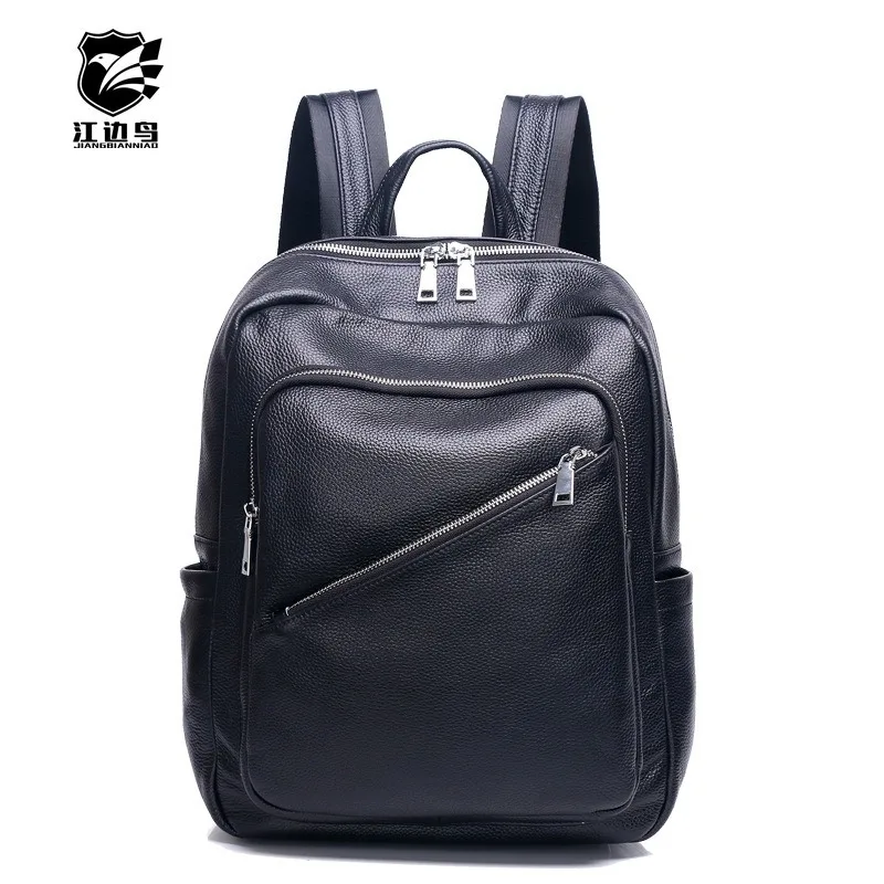 mens leather computer backpack