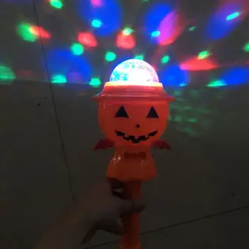 

1Pc Skull Pumpkin Glow Sticks Xmas Halloween LED Flashing Lights Wand Bar Props