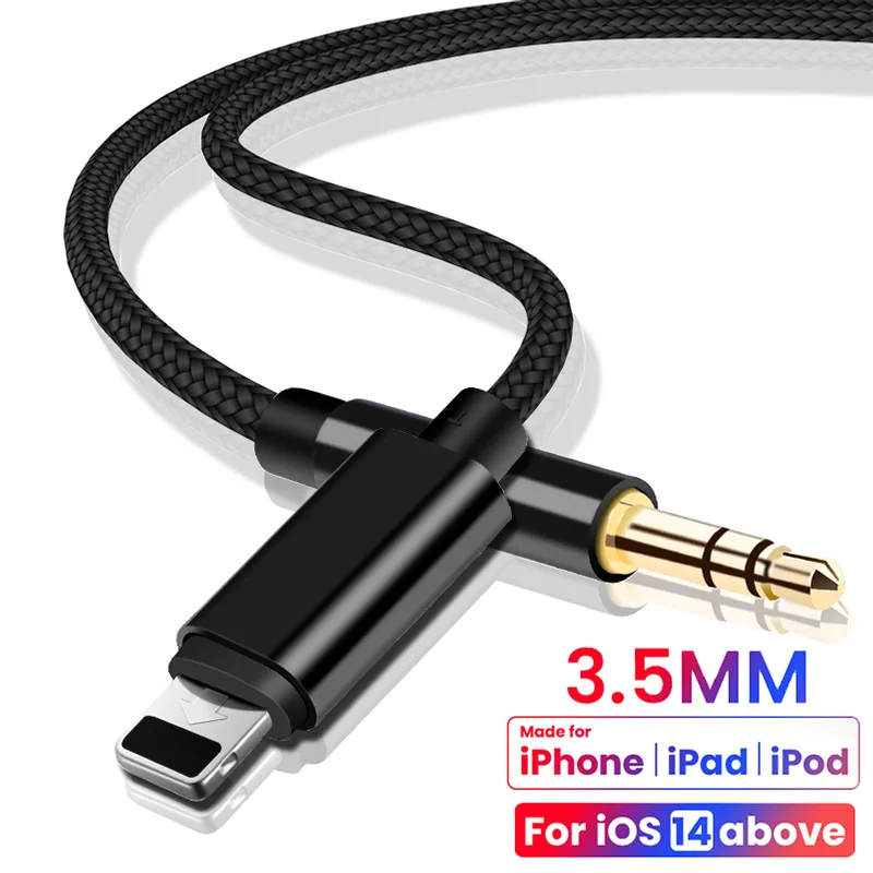 Aux-кабель для iPhone 3 5 мм адаптер автомобильного динамика наушников 13 12 11 Pro XS Max X XR 8