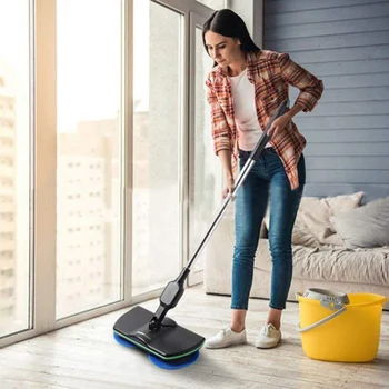 

360 Swivel Mop Spray Cleaning Electric Broom Easy Powder Magic Household Tool