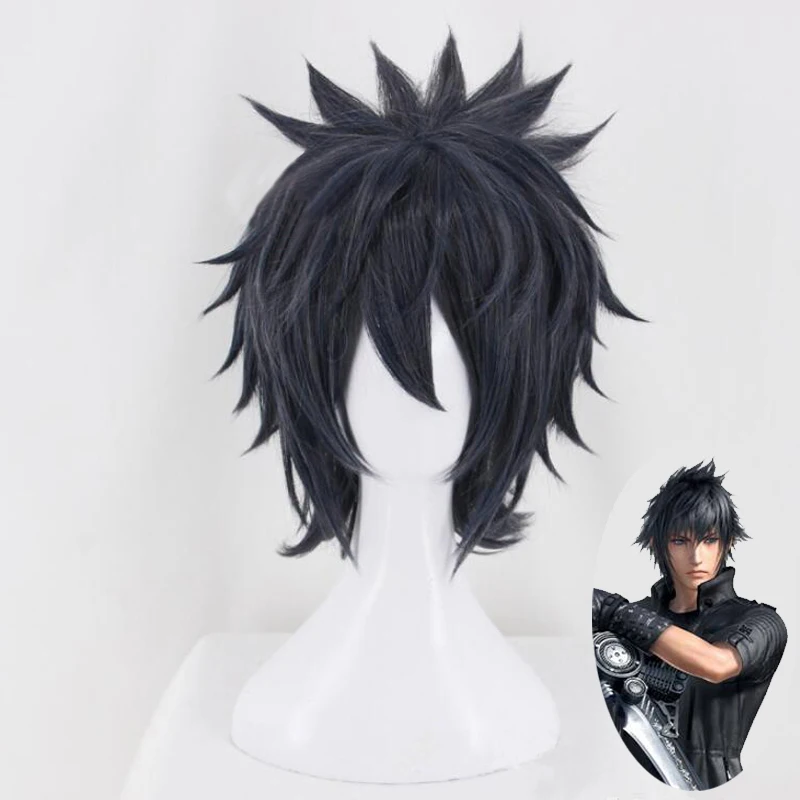

FF15 Final Fantasy XV Noctis Lucis Caelum Short Wig Cosplay Costume Heat Resistant Synthetic Hair Halloween Party Role Play Wigs